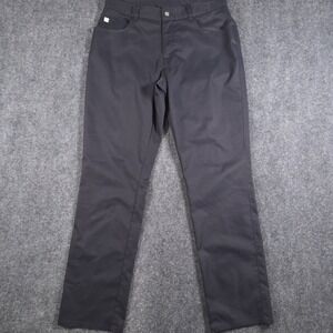 Peter Millar EB66 Performance Five-Pocket Pant Mens 32x31 Black Golf Stretch